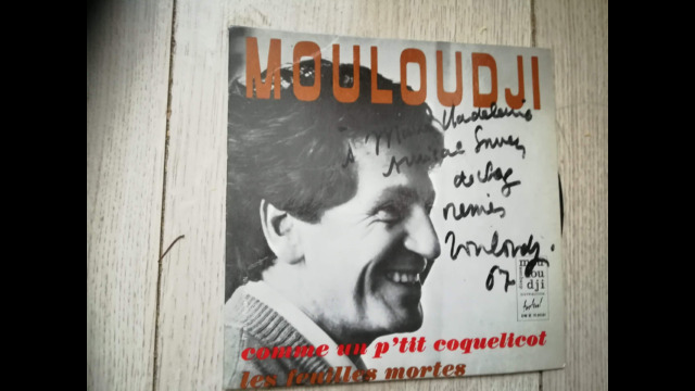 disque mouloudji dédicacé