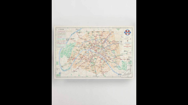 affiche plan de metro ratp 1938